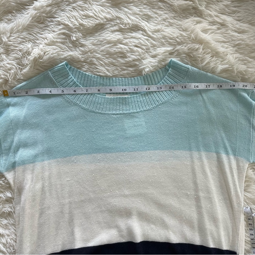 Club Monaco Striped Linen Boatneck - Picture 5 of 10